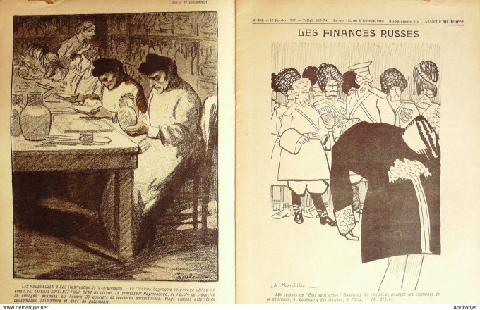 L'Assiette au beurre 1907 # 303 Les Métiers qui tuent Naudin Grandjouan