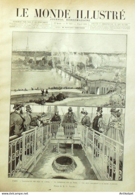 Le Monde illustré 1893 n°1880 St-Cloud (92) Madagascar Tamatave Princesse Sakalave Nossi-Be