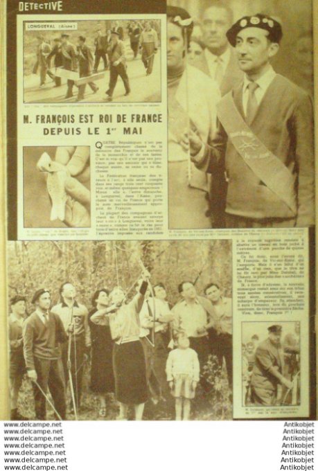 Détective 1955 # 462 Blainville/Orne Montluçon Valenciennes Albert Longueval