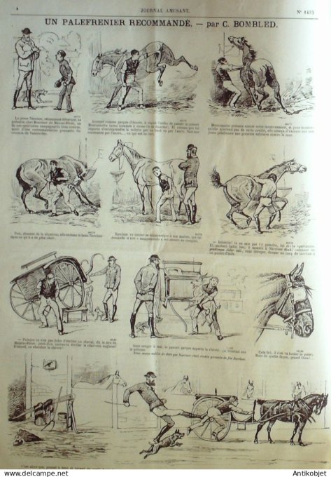 Le Journal Amusant 1884 # 1433  L'eternel feminin à Londres par Mar