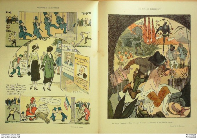 Le Rire 1919-11- 1 #  44 Journal humoristique Ed.Originale Front Russe