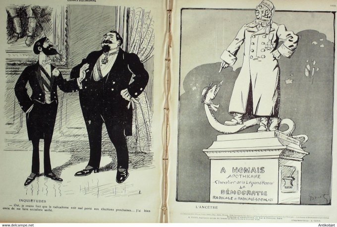L'Assiette au beurre 1909 # 445 Les Radicaux Poncet Paul