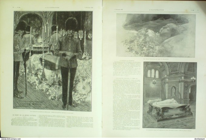 L'illustration 1901 n°3023 Edouard VII Impératrice Alexandra Reine Victoria décès Verdi