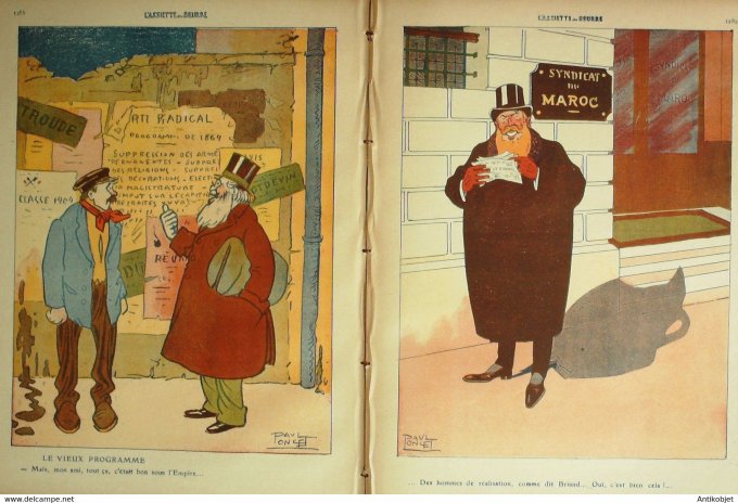 L'Assiette au beurre 1909 # 445 Les Radicaux Poncet Paul