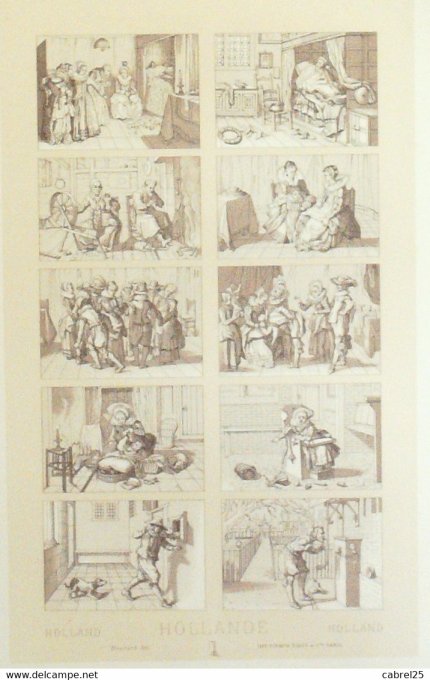 Pays-Bas Coutumes chambre nuptiale scenes