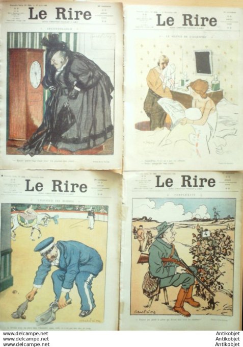 Le Rire 1909 lot 4 revues Hemard Markous Mirande Camara Morin Avelot Guydo
