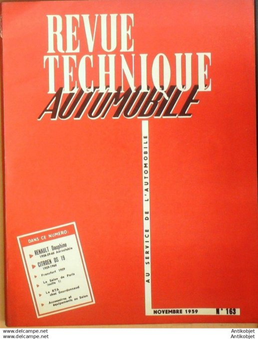 R.T Automobile Peugeot fourgons tôlés D4A  camions Berliet 151 # 1958