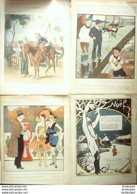 Le Rire 1909 lot 4 revues Hemard Markous Mirande Camara Morin Avelot Guydo