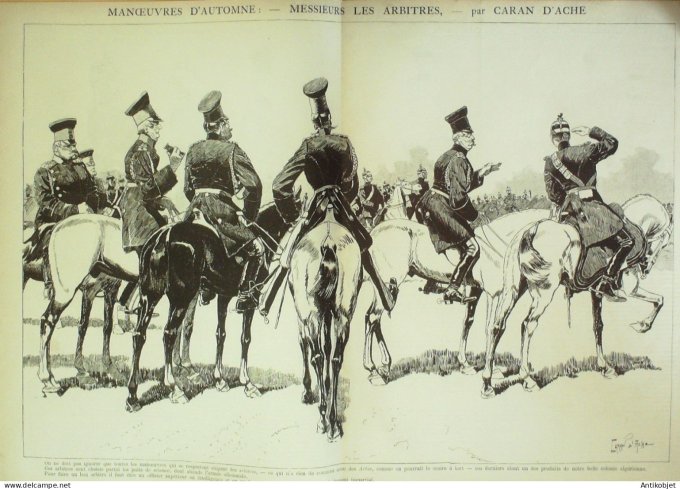 La Caricature 1885 #301 Artillerie Allemande Caran d'Ache