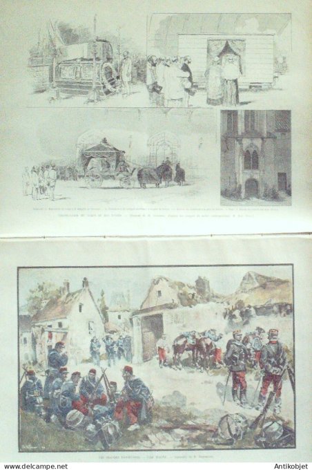 Le Monde illustré 1893 n°1905 Allonne (60) Amiral Avellan Duc d'Uzès (30)