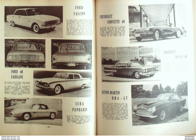 R.T Automobile Peugeot fourgons tôlés D4A  camions Berliet 151 # 1958