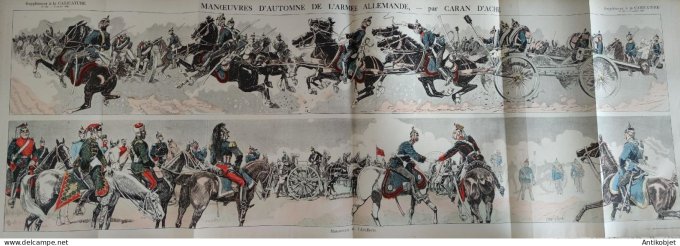 La Caricature 1885 #301 Artillerie Allemande Caran d'Ache
