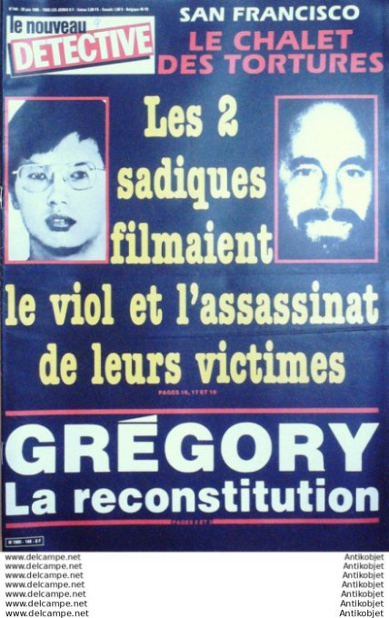 Détective 1985 # 144 Merlebach Pessac St-Etienne Dunkerque Nanterre Castelnaudary