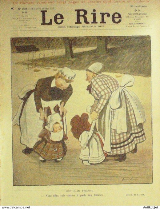Le Rire 1902-05-10 # 392 Journal humoristique Ed.Originale La paille & la poutre