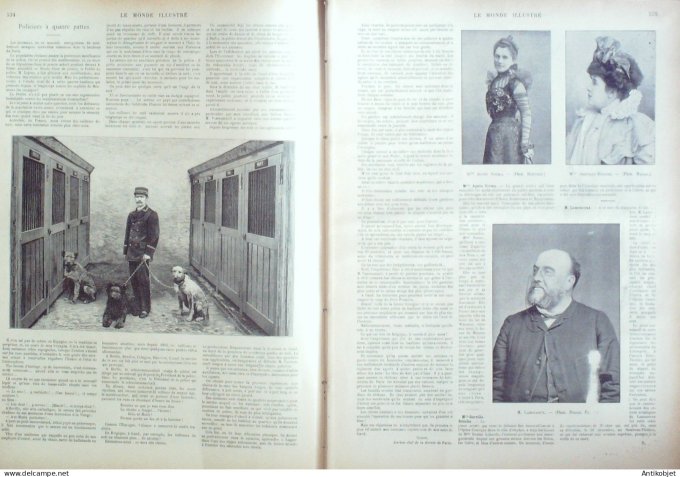 Le Monde illustré 1901 n°2331 La Malmaison (02) Solesmes (59) Maric Kiss Sorbonne Berthelot