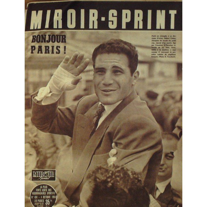 Miroir Sprint 1954 n° 434 4/10 COHEN VOLPI PEZZI BOBET TOULOUS E SEDAN VOLPI