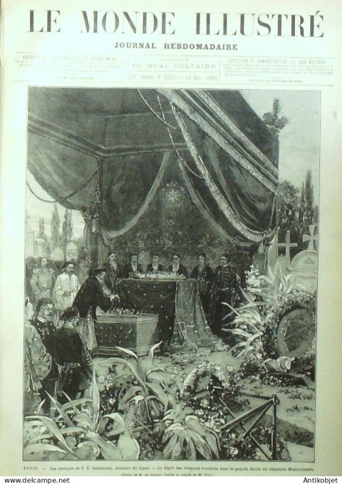 Le Monde illustré 1880 n°1238 St-Pétersbourg éxécutions Japon Sameshima