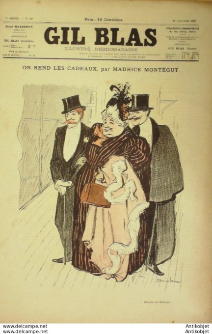 Gil Blas 1897 n°04 Maurice MONTEGUT Jean MEUDROT CARRIER BELLEUSE