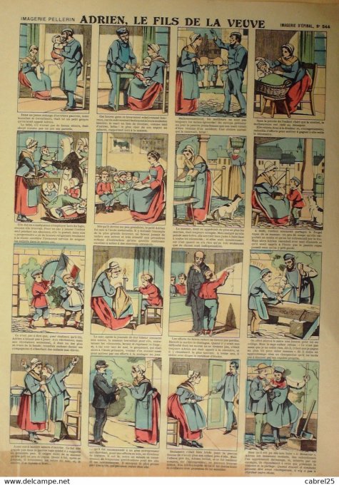 Adrien, Le Fils  de La Veuve (Pellerin d'epinal)