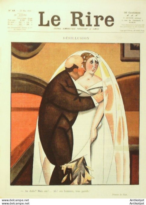 Le Rire 1920-05-22 #  68 Journal humoristique Ed.Originale Poule aux oeufs d'or