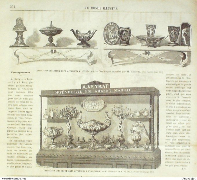 Le Monde illustré 1863 n°343 Pays-Bas Hanovre Nieubourg Brest (29) Egypte