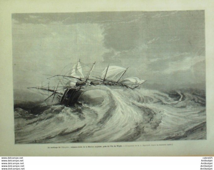Le Monde illustré 1878 n°1097 Angleterre île Wright Eurydice Italie Rome Leon XIII Phonautographe Ph