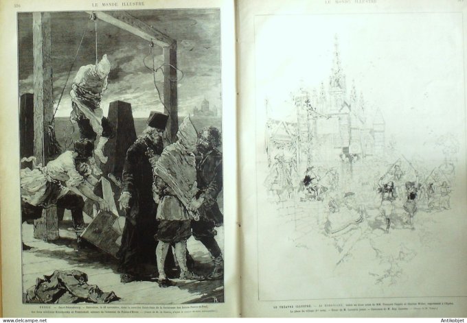 Le Monde illustré 1880 n°1238 St-Pétersbourg éxécutions Japon Sameshima