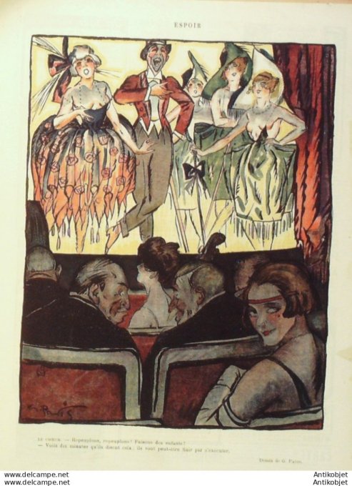 Le Rire 1920-05-22 #  68 Journal humoristique Ed.Originale Poule aux oeufs d'or