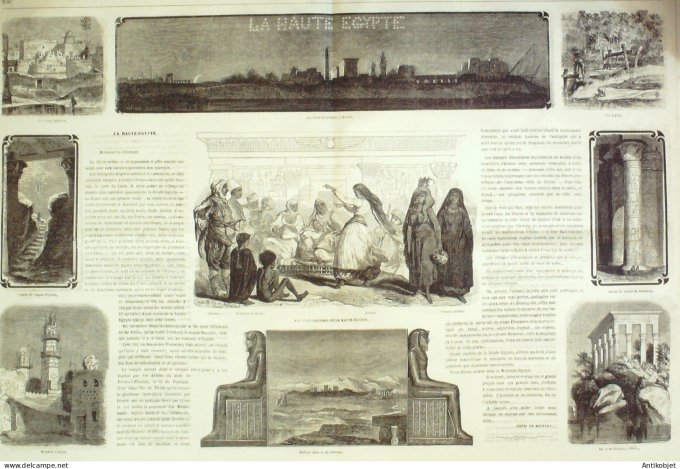 Le Monde illustré 1863 n°343 Pays-Bas Hanovre Nieubourg Brest (29) Egypte