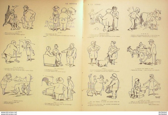 Le Rire 1920-05-22 #  68 Journal humoristique Ed.Originale Poule aux oeufs d'or