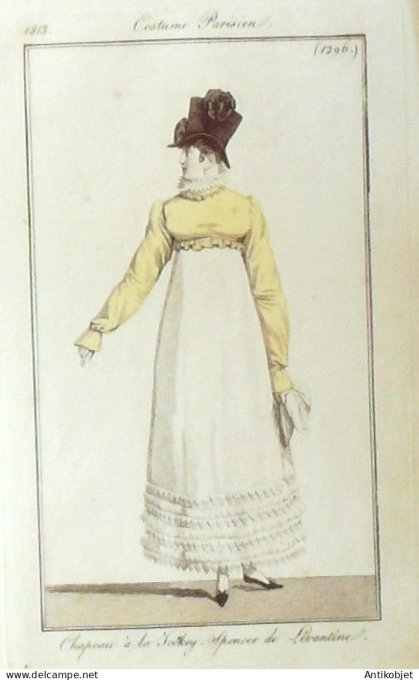 Costume Parisien 1813 # 1296 Spencer de Lévantine