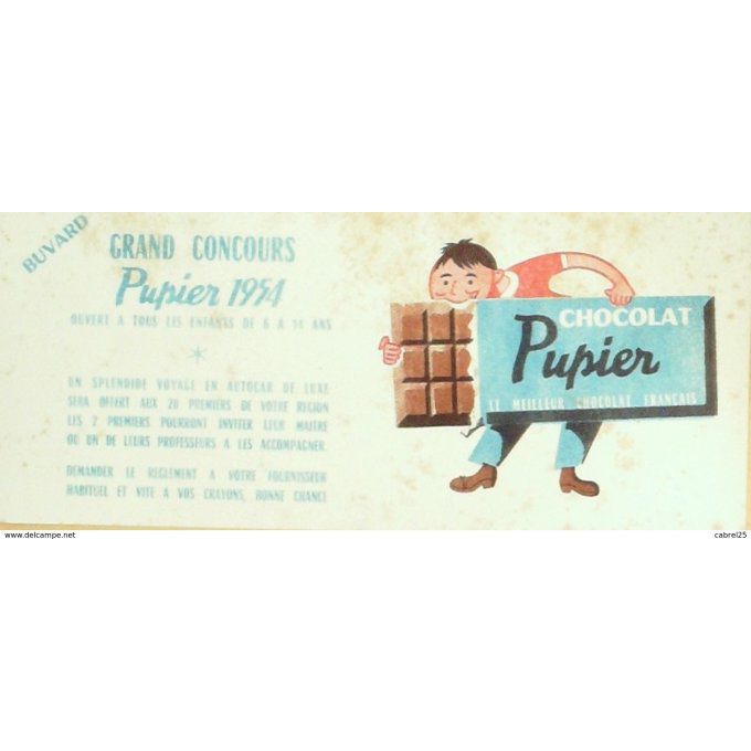 Buvard PUPIER Chocolaterie