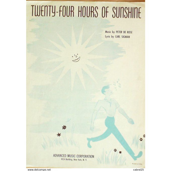 PETER DE ROSE-TWENTY FOUR HOURS OF SUNSHINE-1949