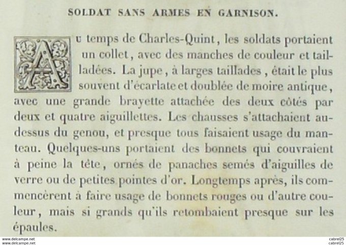 Italie Soldat de garnison 1859