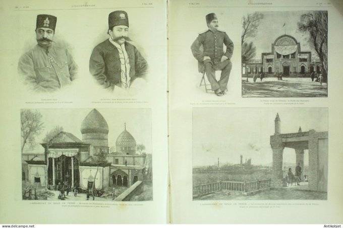 L'illustration 1896 n°2776 Méline Allemagne Francfort Persa Shah assassiné Shahzadeh-Abdul-Azim Koum