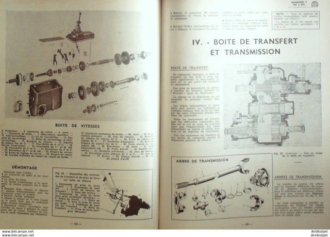 R.T Automobile Camions Diamond T type 967 972  Simca Aronde142 # 1958
