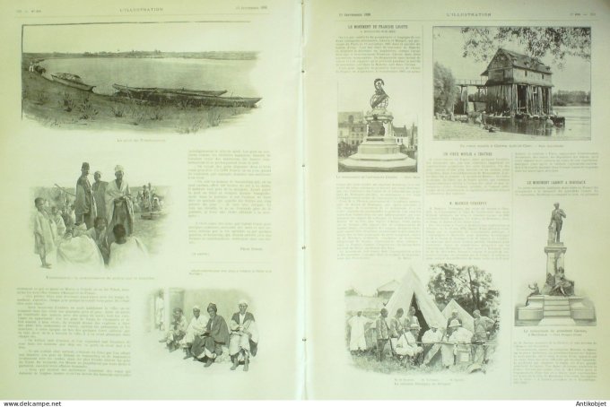 L'illustration 1896 n°2795 Danemark Copenhague Bernstorf château Tsar Mali Tombouctou