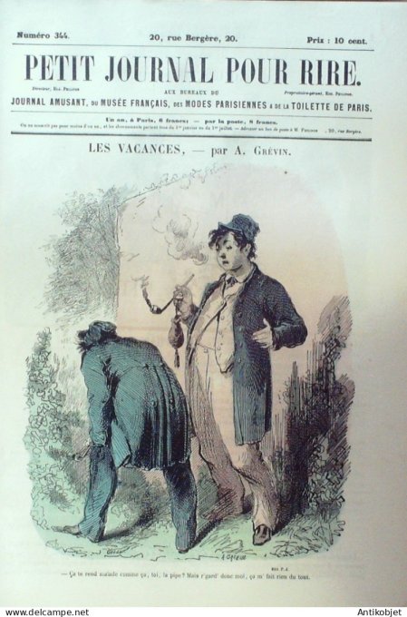 Petit journal pour Rire 1860 # 344 Projet de femme Valentin