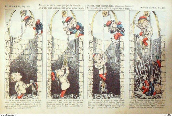 La Vie En Verite N'est Que Jeu  de Bascule (Pellerin d'epinal) Moloch