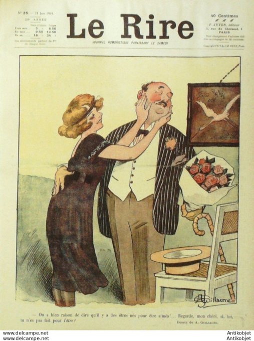Le Rire 1919-06-21 #  25 Journal humoristique Ed.Originale Vie chere