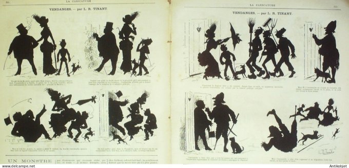 La Caricature 1882 #149 Lecrampec à du vague à l'âme Draner Vendanges Tinant Trock