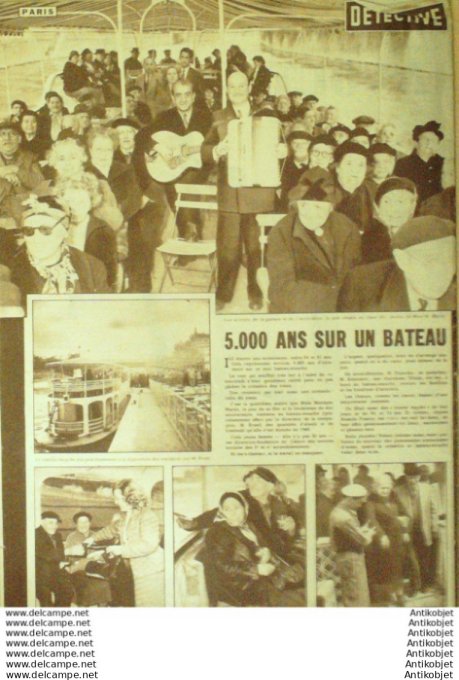 Détective 1955 # 463 Longvillers Reims Epernay Mont-Bonvillers Briey