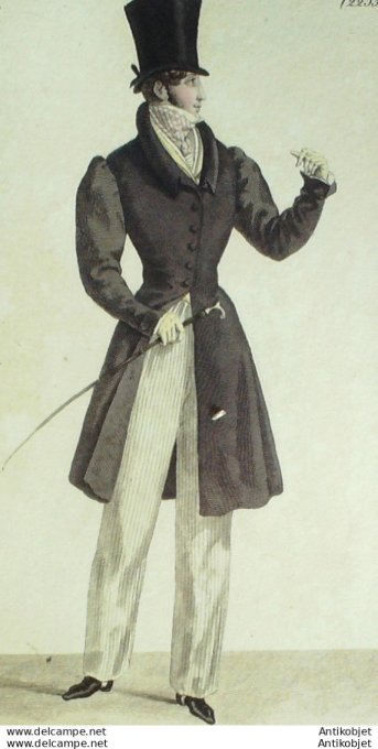 Costume Parisien 1824 # 2253 Redingote de drap homme