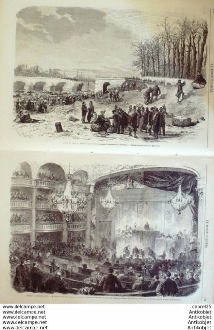 Le Monde illustré 1871 n°724 Bordeaux (33) Grevy Espagne Madrid Sevres (92) Issy Les Moulineaux (92)