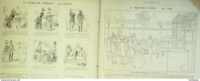 La Caricature 1886 #327 Mi-carême triomphe Caran d'Ache