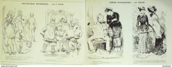 La Caricature 1882 #149 Lecrampec à du vague à l'âme Draner Vendanges Tinant Trock