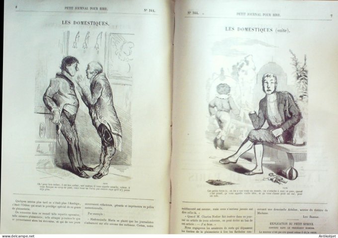 Petit journal pour Rire 1860 # 344 Projet de femme Valentin