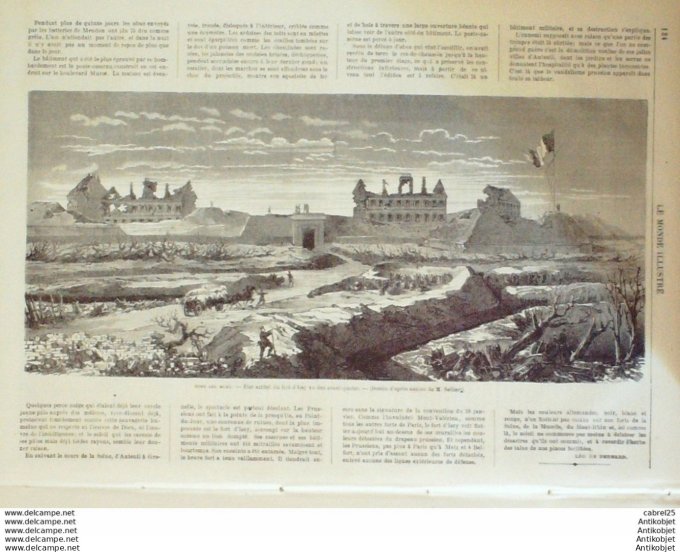 Le Monde illustré 1871 n°724 Bordeaux (33) Grevy Espagne Madrid Sevres (92) Issy Les Moulineaux (92)