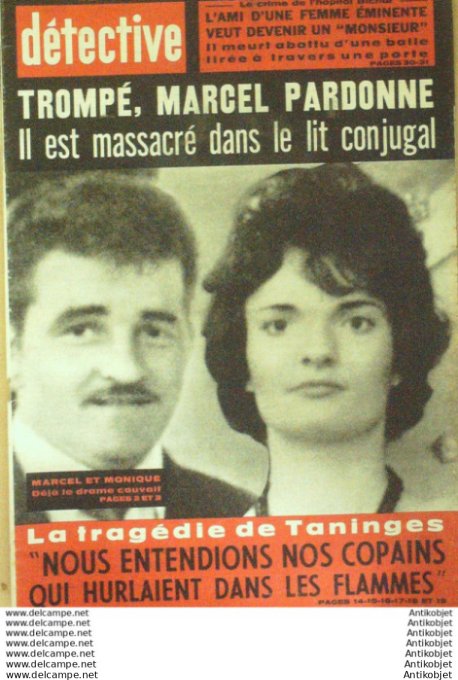 Détective 1967 # 1081 Angoulême Mont-de-Marsan Colmar Taninges Versailles St-Nazaire