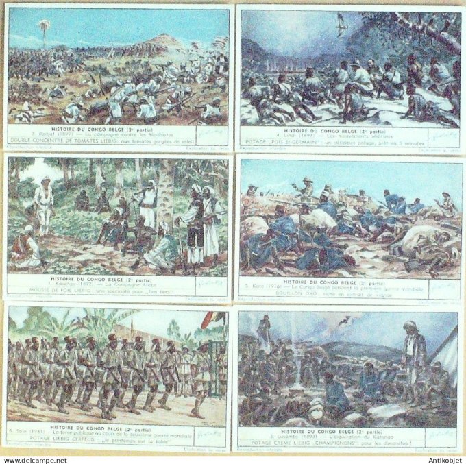 Chromo Liebig Sang 1546 Congo Belge son histoire II (1952)
